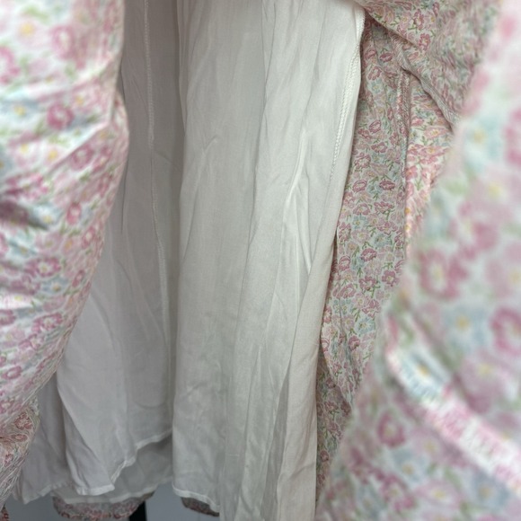 Storia Women's Floral Puff Sleeve Babydoll Mini Dress Size M Cottage NWT - Picture 11 of 13